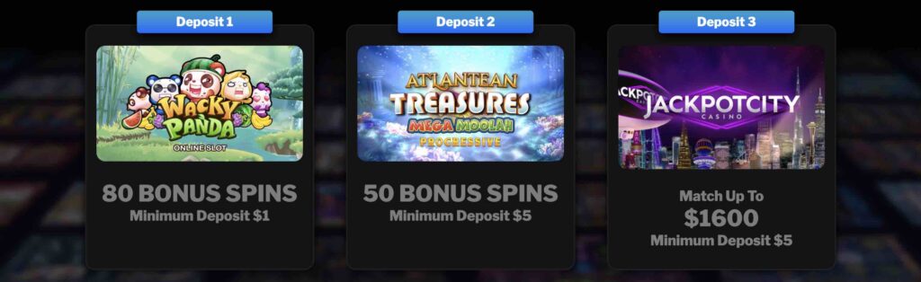 Jackpot City tours gratuits