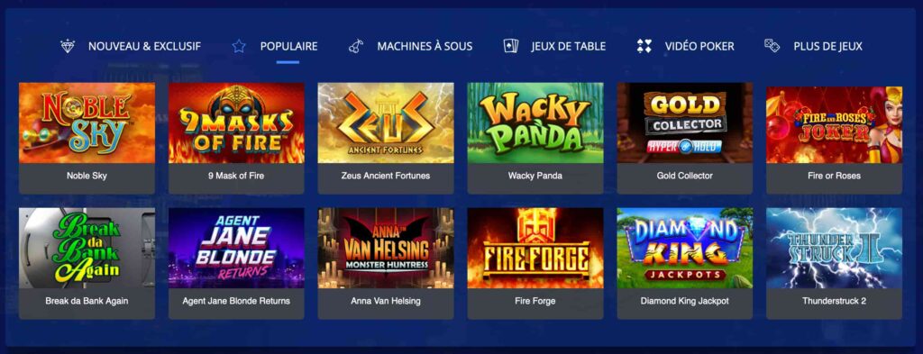 All Slots jeux populaires