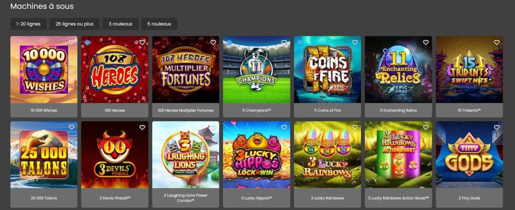 Machines à sous en ligne Luxury casino