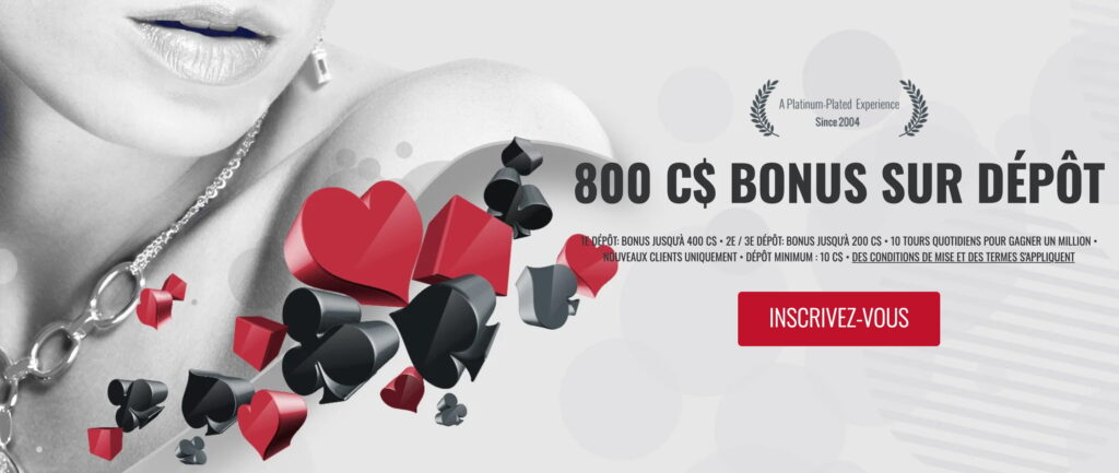 Bonus de casino Platinum Play