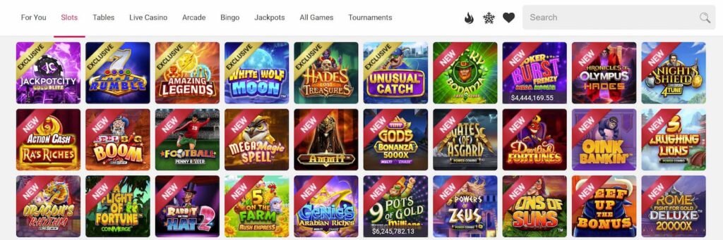 Machines à sous de Spin Casino